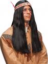 Indianer lang mit beigem Band schwarz