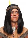 Indianer mit braunem Band schwarz