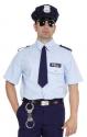 Policehemd mit Krawatte, blau 