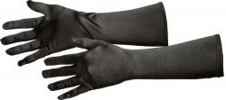 Satin-Handschuhe, schwarz  schwarz