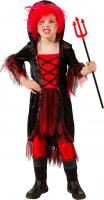 Halloweenkleid, rot/schwarz Gr. 140 140